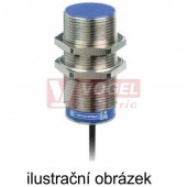 XS1D12NA140 Indukční čidlo M12, metal, NPN/NO, Sn=2mm,  12…24VDC, stíněný, kabel 2m