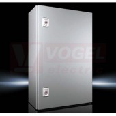 AX1008.000 Kompaktní skříň AX, ŠxVxH: 380x600x210 mm, nerez 1.4301, s MD, jednodvéřová, 2 otočné uzávěry