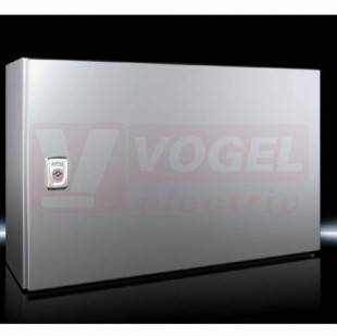 AX1009.000 Kompaktní skříň AX, ŠxVxH: 600x380x210 mm, nerez 1.4301, s MD, jednodvéřová, 1 otočný uzávěr