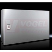 AX1009.000 Kompaktní skříň AX, ŠxVxH: 600x380x210 mm, nerez 1.4301, s MD, jednodvéřová, 1 otočný uzávěr