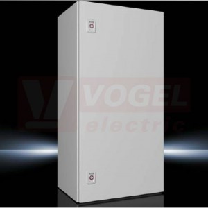 AX1037.000 Kompaktní skříň AX, ŠxVxH: 400x800x300 mm, ocelový plech, s MD, jednodvéřová, 2 otočné uzávěry, IP66
