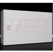 AX1039.000 Kompaktní skříň AX, ŠxVxH: 600x380x210 mm, ocelový plech, s MD, jednodvéřová, 1 otočný uzávěr, IP66