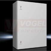 AX1057.000 Kompaktní skříň AX, ŠxVxH: 500x700x250 mm, ocelový plech, s MD, jednodvéřová, 2 otočné uzávěry, IP66