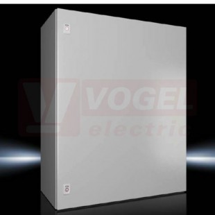 AX1181.000 Kompaktní skříň AX, ŠxVxH: 800x1000x400 mm, ocelový plech, s MD, jednodvéřová, 2 otočné uzávěry, IP55
