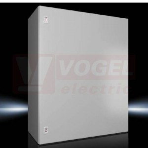 AX1181.000 Kompaktní skříň AX, ŠxVxH: 800x1000x400 mm, ocelový plech, s MD, jednodvéřová, 2 otočné uzávěry, IP55