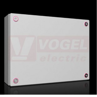 KX1508.000 Svorkovnicová skříňka KX, ŠxVxH: 400x300x120 mm, ocelový plech, bez MD, s krytem, bez příruby