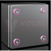 KX1564.000 Svorkovnicová skříňka KX, ŠxVxH: 150x150x120 mm, nerez 1.4301, bez MD, s krytem, bez příruby