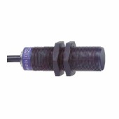 XS3P18MA230 Indukční čidlo M18, plast, stíněný, NO, kabel 2m, 24…240VAC/DC