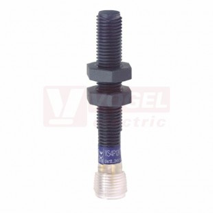 XS4P08MB230K Indukční čidlo M8, plast, Sn=2,5mm, 24…240VAC/DC, délka těla 61mm, nestíněný, NC, konektor (samec) 1/2"20 UNF, 3pin, IP67