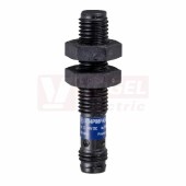 XS4P08NA340S Indukční čidlo M8, plast, Sn=2,5mm, 12…24VDC, délka těla 42mm, nestíněný, NPN/NO, konektor M8/3pin, IP67