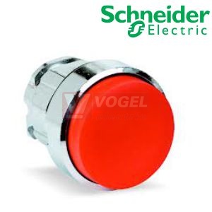 ZB4BH4   Hlavice ovládací stiskací, "Stiskni - stiskni", s přesahem - rudá