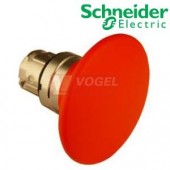 ZB4BR4 Hlavice ovládací stiskací s hřib. knoflíkem, průměr 60mm, červená, s návratem, bez symbolu, neprosvětlená