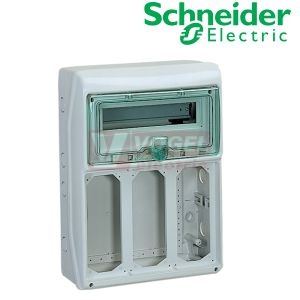 Rozvodnice zásuvková 12+1M IP65 (KAEDRA 16162)  pro blokované zásuvky, 3 otvory 103x225mm, 1x plná deska, všh 460x340x160mm