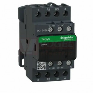 LC1D128B7     Stykač 4P 2Z+2V  25A AC-1, 24V AC, pom.kont. 1"Z"+1"V" šroub.svorky