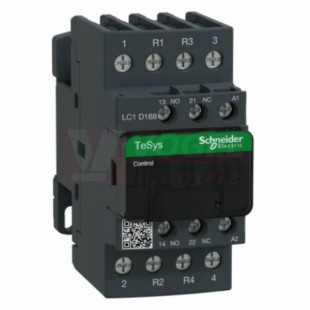 LC1D188F7     Stykač 4P 2Z+2V  32A AC-1, 110V AC, pom.kont. 1"Z"+1"V" šroub.svorky, cívka s odruš.modulem