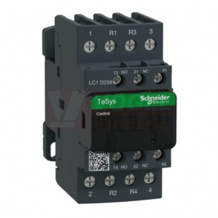 LC1D258EL     Stykač 4P 2Z+2V 40A AC-1, 48V DC, pom.kont. 1"Z"+1"V" šroub.svorky, 2,4 W, cívka s odruš.modulem
