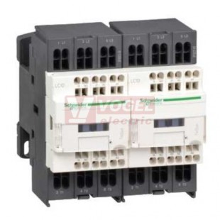 LC2D183B7     Stykač reverzační 3P 18A AC-3,  24V AC, pom.kont. 1"Z"+1"V" pruž.svorky