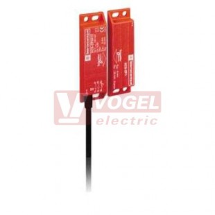 XCSDMP5002  Bezpečnostní kódovaný magnetický snímač, NO/NO/NC, 24VDC, oper.zóna Sao=8/Sar=20, 88x25x13mm, vč.magnetu, kabel L=2m