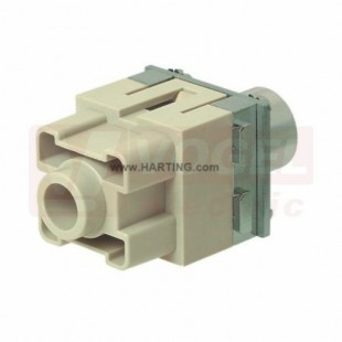 09140012767 Han PE axial module, vložka konektoru, 1pin, 200A/PE, Z, 40-70mm², Polykarbonát, RAL7032, šedý, šroubovací