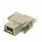 09140014711 Han FireWire module, Z, 1A/50V pro patch kabel, polykarbonát (PC), RAL 7032