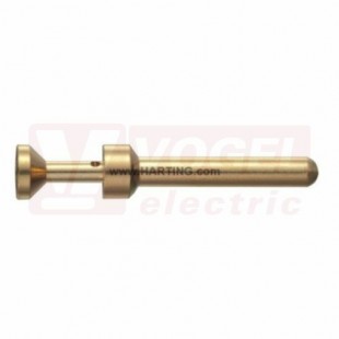 09330006117 Han E M krimpovací konektor, kolík, 0,14-0,37 mm2, slitina mědi, zlacený (AWG26-22)