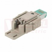 09454001520 Han-Modular RJ45 GL Cat6A plug 8p, V, 8pin, plně stíněný, 360° stínící kontakt, Cat.6A, 500MHz, 1-10 Gbit/s, polykarbonát (PC), RAL 7032 (AWG28-24)