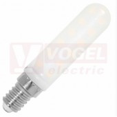 Žárovka LED E14 230VAC   4W ((LED4W-TR/E14/4000) LED SMD, trubkový tvar, mléčná, 360lm, 4000K studená bílá, živ 25000h, rozměr 8,3x pr.1,8cm
