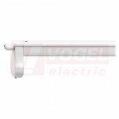 Svítidlo pro LED trubici 60cm, délka 630mm, tělo hliník + plast, živ. 25000h., rozměr 630x29x52mm (Z73551)