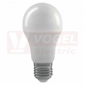 Žárovka LED E27 230VAC  11,5W klasik A60 A+, provedení CLASSIC, baňka mléčná, teplá bílá 2700K, 1060 lumen, stmívatelná 3 stupně, živ.30000h., náhrada za 75W, rozměr 60x110mm  (EMOS-ZL4206)