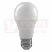 Žárovka LED E27 230VAC  11,5W klasik A60 A+, provedení CLASSIC, baňka mléčná, teplá bílá 2700K, 1060 lumen, stmívatelná 3 stupně, živ.30000h., náhrada za 75W, rozměr 60x110mm  (EMOS-ZL4206)