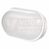 Svítidlo LED přisazené  20W 220-240V, oválné bílé, barva neutrální bílá, 1600lm, 4000K, IP65, tělo plast., úhel vyzař. 120°, plast.diruzor mléčný, rozměr 270x145x81mm, náhrada za žárovku 100W (ZM3020)