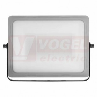 Svítidlo LED reflektorové  50W, 220-240V ILIO, černé, neutrální bílá, 4000lm, 4000K, IK08, IP65, úhel vyzař. 120°, tělo hliník, difuzor plastový, rozměr 215x155x55mm, náhrada za žárovku 430W (ZS2540)