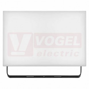 Svítidlo LED reflektorové  50W, 220-240V TAMBO, černé, neutrální bílá, 4000lm, 4000K, IK08, IP65, úhel vyzař. 120°, tělo hliník, difuzor plastový, přívod.kabel  guma 30cm, rozměr 210x142x70mm, náhrada za žárovku 430W (ZS2541)