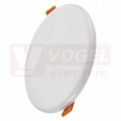 Svítidlo LED podhledové 13W LED 220-240V EXCLUSIVE kruhový vestavný bílý 155mm, neutrální bílá, 1180lm, 4000K, IP65, úhel vyzařování 120°, tělo hliník, difuzor mléčný, montážní otvor 135mm, rozměr 155x20mm, náhrada za žárovku 80W (ZV1142)