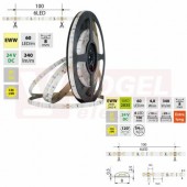 LED pásek SMD2835 EWW, 60LED/m, 4,8W/m, DC 24V, 340lm/m, CRI90, IP54, 8mm, 5m (126.846.60.0)