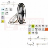 LED pásek SMD2835 CW, 60LED/m, 4,8W/m, DC 24V, 370lm/m, CRI90, IP68, 10mm, 5m (126.857.60.0)