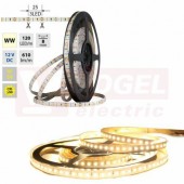 LED pásek SMD2835 WW, 120LED/m, 9,6W/m, DC 12V, 610lm/m, CRI90, IP54, 8mm, 5m (121.854.60.0)