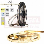 LED pásek SMD2835 EWW, 120LED/m, 9,6W/m, DC 12V, 550lm/m, CRI90, IP54, 8mm, 5m (121.855.60.0)