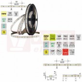 LED pásek SMD2835 EWW, 160LED/m, 19,2W/m, DC 24V, 2415lm/m, CRI90, IP20, 10mm, 5m (126.889.60.0)