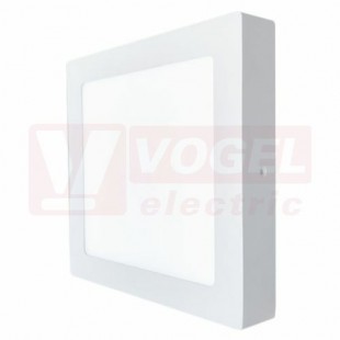 Svítidlo LED přisazené   6W (LED30 FENIX-S White 6W WW), bílé, čtvercové, stropní, nástěnné, 370lm, 2800K teplá bílá, živ. 25 000h, IP20, úhel vyzař. 120°, rozměr 120x120x35mm (GXDW131)