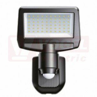 Svítidlo LED reflektorové  10W (TOMI SOLAR 10W NW)+PIR čidlo 3s-7min, 1100 lm, 4000K neutrální bílá, dosah 160°/12m, úhel 120°, 20-20000lx, živ. 25000h, s kabelem 3m, IP44, baterie Li-ion 1800mAh, 7,4V, rozměr 130x283x189mm (GXSO015)