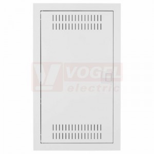 Rozvodnice  42M IP30 (C-BOX MSF 42M) multimedia, zapuštěná, perforovaná dvířka, velmi tenký kov.rám (5mm) 603x358x94mm, bílá RAL9016