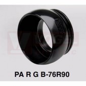 PARGB-76R90 koncový článek kloubové hadice, pravý, černý, PA6, pro příslušenství NW90