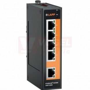 ETHERLINE ACCESS U05T-2GEN ethernetový switch 5x RJ45 10/100 BaseT(X), neřízený, kov.pouzdro  (21700123)