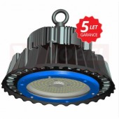 Svítidlo LED půmyslové 200W ( INDUSTRY HB03-200W) high bay, černé, modré, 27 000lm, 5000K studená bílá, IP65, živ. 50 000h., vyzař.úhel 120°, nestmívatelný, IK08, pr.26,6 x 20,3cm součástí je 1m kovového řetězu k zavěšení