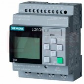 6ED1052-1MD08-0BA1 LOGO! 12/24RCE, logic module, display PS/I/O: 12/24VDC/relay, 8 DI (4 AI)/4 DQ, memory 400 blocks, V8.3