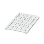 UC-WMC 3,1 (15X4) značení vodičů a kabelů, bez potisku, bílý, montáž připnutím, š 4mm, pro vodiče s vnějším průměrem 1,9-3,1mm, popis.pole š/v 15x4mm, PA (1 karta= 20 štítků) (0818205)
