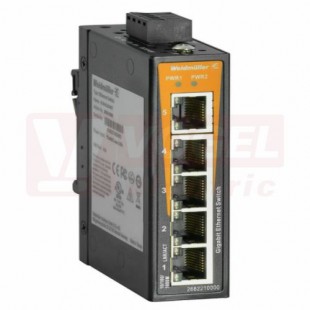 IE-SW-EL05-5GT AKCE ethernetový Switch EcoLine, neřízený, 5xRJ45, 1GBit, 24VAC/DC, -40..+75°C, IP30, švh 26x95x70mm  (2682210000)