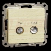 SDD180471S Sedna D/E - TV SAT zásuvka koncová 4dB, Bříza (Výroba pozastavena)