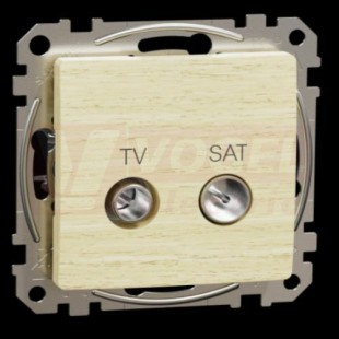 SDD180474S Sedna D/E - TV SAT zásuvka průběžná 7dB, Bříza (Výroba pozastavena)
